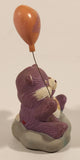 Vintage American Greetings Care Bears Share Bear Purple Ceramic Figurine with #4 Balloon