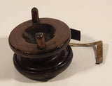 Antique Mahogany Wood & Brass Spinning Fishing Reel