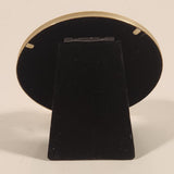 Vintage WWII Era US Army Great Seal of The United States Man's Cap Badge Pin On Brass Rimmed Fold Out Felt Stand