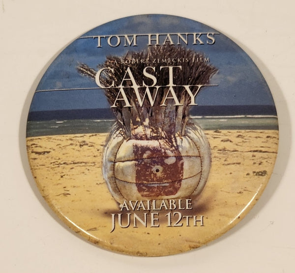 2001 Twentieth Century Fox A Robert Zemeckis Film Cast Away Available June 12th 2 1/2" Button Pin