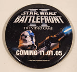 2005 LucasArts & LucasFilms Ltd. Star Wars Battlefront II The Video Game Coming 11.01.05 3" Button Pin