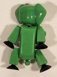Green Elephant 3" Tall Plastic Poseable Figure with Suction Cup Hands and Feet