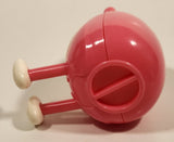 Greenbrier International Sitting Pink and White Owl 3 1/8" Plastic Coin Bank and Phone Stand Holder