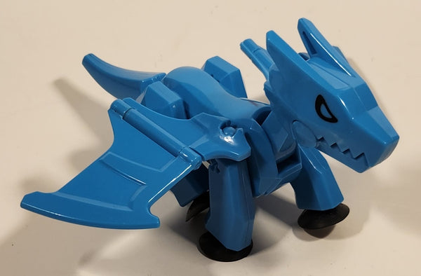 Blue Dragon 6" Long Plastic Poseable Figure with Suction Cup Feet