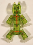 Clear Green Dog 3" Tall Plastic Poseable Figure with Suction Cup Hands and Feet