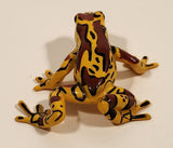 1995 Atelopus Varius Brown and Tan Harlequin Toad Clown Frog 2" PVC Toy Figure