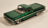 Jada Dub City 1959 Chevrolet El Camino Metallic Green 1/24 Scale Die Cast Toy Car Vehicle With Opening Doors Hood Tailgate