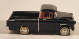 Saico DP8004 1955 Chevrolet Cameo Pickup Truck Black 1/24 Scale Die Cast Toy Car Vehicle With Opening Doors Hood Tailgate