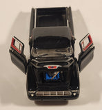 Saico DP8004 1955 Chevrolet Cameo Pickup Truck Black 1/24 Scale Die Cast Toy Car Vehicle With Opening Doors Hood Tailgate