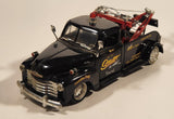 Jada Toys Street Low Towing 1953 Chevrolet Tow Truck Black 1/24 Scale Die Cast Toy Car Vehicle With Opening Doors Hood Boom and Lift