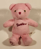 2005 Mattel Barbie Pink Teddy Bear 8" Stuffed Plush Toy