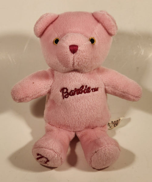 2005 Mattel Barbie Pink Teddy Bear 8" Stuffed Plush Toy