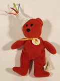 2004 McDonald's Ty Teanie Beanie Baby '10th Bear Toy' Red 5 3/4" Tall Stuffed Plush Toy