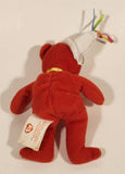 2004 McDonald's Ty Teanie Beanie Baby '10th Bear Toy' Red 5 3/4" Tall Stuffed Plush Toy