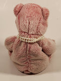 2001 Ty Beanie Babies Romance Pink Teddy Bear with Red Heart Nose and Feet 5 1/2" Stuffed Plush Toy