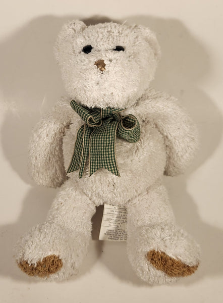 Rare Intersave West Buying & Merchandising Calgary Canada White Teddy Bear 9" Stuffed Plush Toy