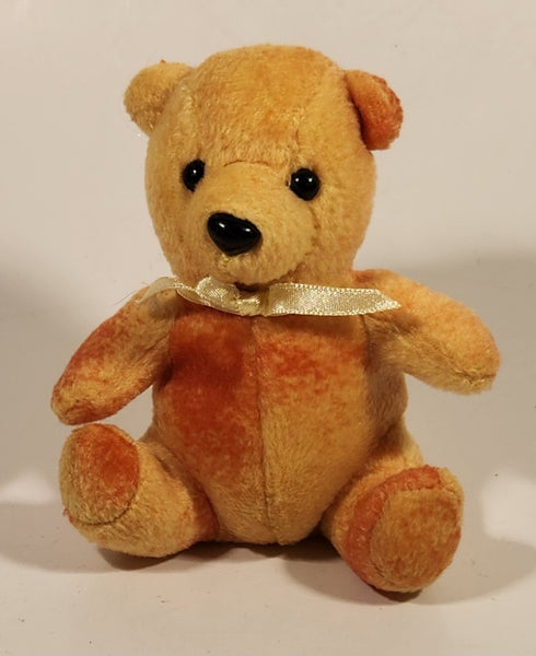 1999 WWT Inc. Orange and Yellow Teddy Bear 5" Stuffed Plush Toy