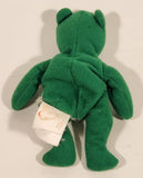 1993 Ty Beanie Baby Erin The Bear Green with Shamrock 5" Stuffed Plush Toy