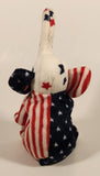 2000 Ty Beanie Babies Righty 2000 Stars and Stripes American Flag Elephant Red White Blue 9" Stuffed Plush Toy