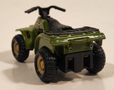 Maisto Quad ATV 4 Wheeler Army Green Pullback Die Cast Toy All Terrain Vehicle