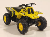 Maisto Quad ATV 4 Wheeler Yellow and Black Pullback Die Cast Toy All Terrain Vehicle