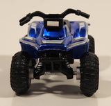 Maisto 350 Quad ATV 4 Wheeler Blue Pullback Die Cast Toy All Terrain Vehicle