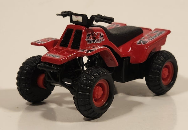 Maisto Quad ATV 4 Wheeler Venom 350 Red Pullback Die Cast Toy All Terrain Vehicle