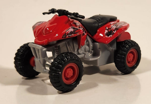 Maisto Bonham Racing Quad ATV 4 Wheeler Vonham #36 Red Pullback Die Cast Toy All Terrain Vehicle