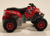 Maisto Bonham Racing Quad ATV 4 Wheeler Vonham #36 Red Pullback Die Cast Toy All Terrain Vehicle
