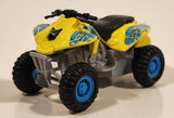 Maisto Racing Quad ATV 4 Wheeler Vonham Yellow Pullback Die Cast Toy All Terrain Vehicle