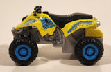 Maisto Racing Quad ATV 4 Wheeler Vonham Yellow Pullback Die Cast Toy All Terrain Vehicle