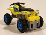 Maisto Racing Quad ATV 4 Wheeler Vonham Yellow Pullback Die Cast Toy All Terrain Vehicle
