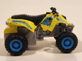 Maisto Racing Quad ATV 4 Wheeler Vonham Yellow Pullback Die Cast Toy All Terrain Vehicle