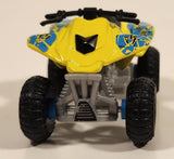 Maisto Racing Quad ATV 4 Wheeler Vonham Yellow Pullback Die Cast Toy All Terrain Vehicle