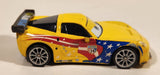 Disney Pixar Cars #24 Jeff Gorvette World Grand Prix Yellow Die Cast Toy Race Car Vehicle V2814