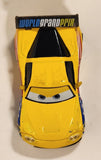 Disney Pixar Cars #24 Jeff Gorvette World Grand Prix Yellow Die Cast Toy Race Car Vehicle V2814