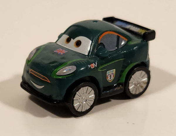 Disney Pixar Cars #9 World Grand Prix Dark Green Miniature Roller Ball Toy Car Vehicle X5094