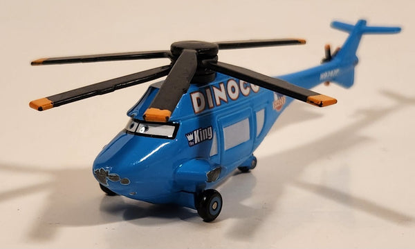 Disney Pixar Cars Dinoco King Helicopter Blue Die Cast Toy Aircraft Vehicle N9747P