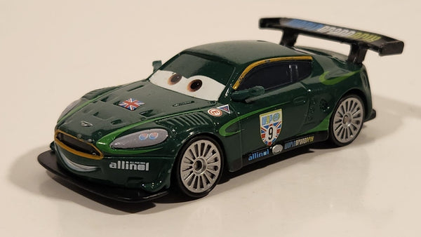 Disney Pixar Cars #9 World Grand Prix Dark Green Die Cast Toy Car Vehicle V2813