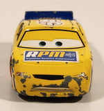 Disney Pixar Cars RPM 64 Windford Bradford Rutherford Piston Cup Racer Yellow Die Cast Toy Car Vehicle