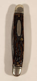 Vintage Imperial Stainless USA Two Blade Brown Textured Handle Folding Pocket Knife