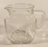 Vintage 1950s Federal Glass Star Base Pattern Water Pitcher Jug 5 1/2" Tall