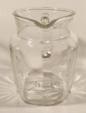 Vintage 1950s Federal Glass Star Base Pattern Water Pitcher Jug 5 1/2" Tall