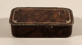 Rare Antique Hignett's Snuffs Always Reliable Small Brown Tin Metal Container