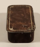 Rare Antique Hignett's Snuffs Always Reliable Small Brown Tin Metal Container