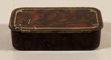 Rare Antique Hignett's Snuffs Always Reliable Small Brown Tin Metal Container