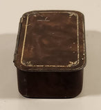 Rare Antique Hignett's Snuffs Always Reliable Small Brown Tin Metal Container