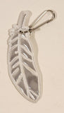 ICBC White Bird Feather Plastic Keychain