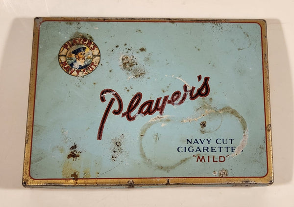 Vintage 1950s Player's 50 Navy Cut Cigarettes "MILD" Tin Case