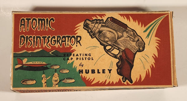 Vintage Hubley No. 270 Atomic Disintegrator Repeating Cap Pistol Cardboard Box EMPTY JUST THE BOX